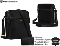 Torba skórzana + Etui PTN 711-TUM Black