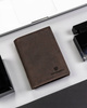 Men’s Gift Set: Nubuck Wallet and Keychain PETERSON PTN SET-M-N4-CHM