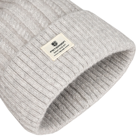 Warm Women's Hat with Angora Blend PETERSON PTN HAT-07 Grey