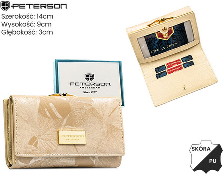 Portfel damski PTN PTN PS108-MLF Beige