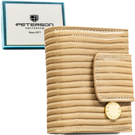 Portfel damski skóra+PU PTN PS329-CRV KHAKI