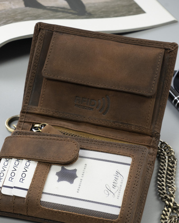 Men's nubuck leather wallet