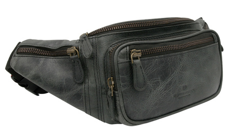 Nerka męska skórzana PETERSON PTN 2506-HP Black