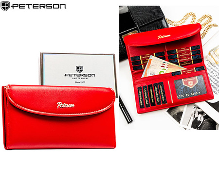 Portfel damski eko  PTN-POR-03-PU Red