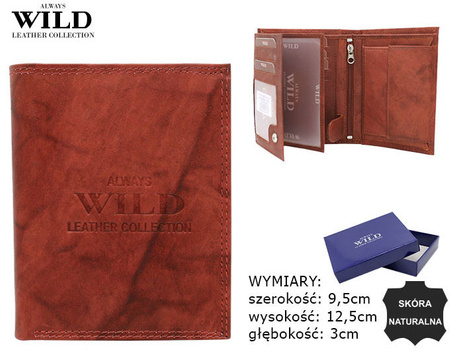 Portfel męski skórzany AW-N4-MAL R.Brown