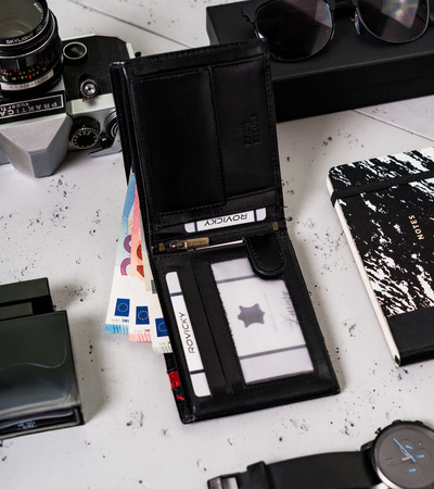 Portfel skórzany RFID ROVICKY N992-RVTP