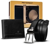 PETERSON PTN ZM79 leather wallet+strap set