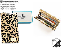 Portfel damski skóra+PU PTN PS1431-PDS Gold