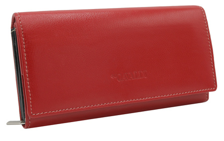 Leather Horizontal Women's Wallet with Clasp - 4U CAVALDI RD-12-GCL