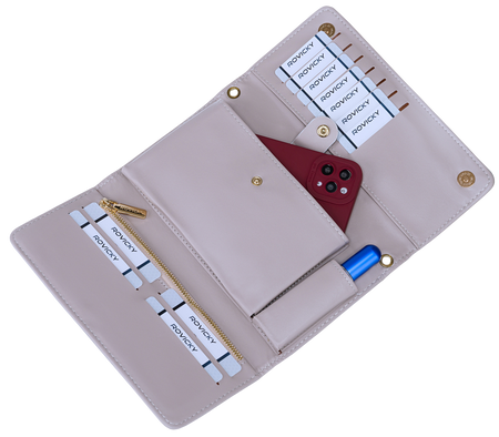 Torebko portfel PU R-MW-01 Silver