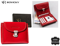Portfel damski skórzany R-RD-39-GCL Red