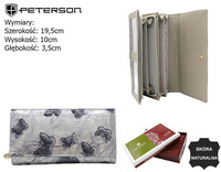 Portfel skórzany RFID PETERSON PTN 42100-BF
