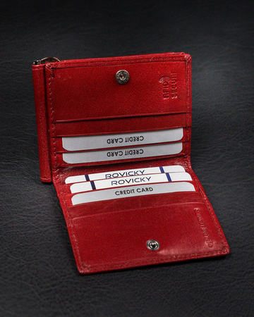 Portfel skórzany CPR-034-BAR Red