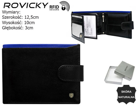 ROVICKY N992-RVT RFID leather wallet