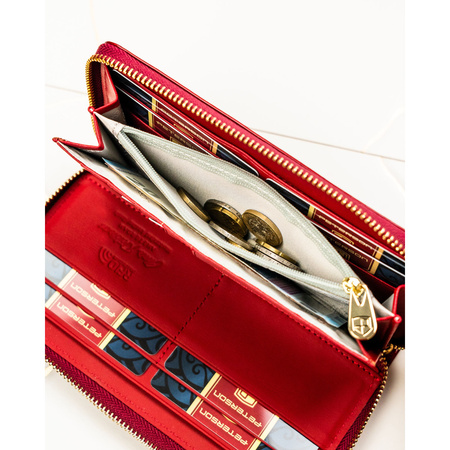 Portfel damski skórzany PTN PH25-1-SH RED