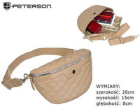 Leather bumbag PETERSON PTN NER-376-SNC