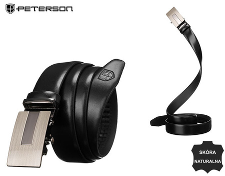 Pasek męski skórzany PTN 2774069 Black