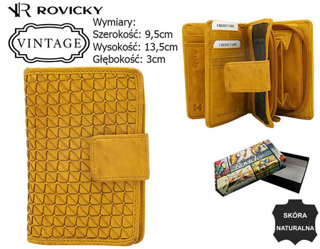 Portfel damski skórzany R-N109-ZPT Yellow