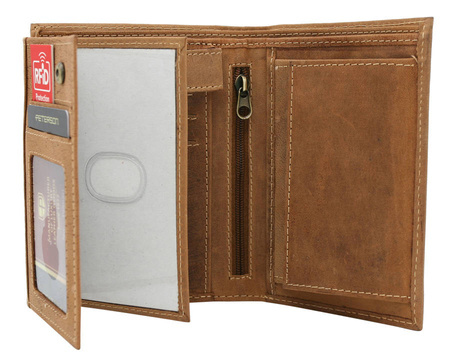 Leather wallet PTN 324 2-1-5 COGNAC