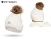 Ciepła czapka damska z domieszką angory PETERSON PTN HAT-07 White