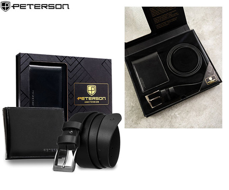 Zestaw portel+pasek PTN N992-NGV-BW Black