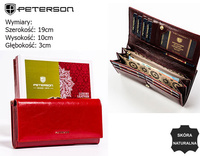 Portfel skórzany RFID PETERSON PTN PL-721