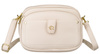 Set: handbag + pouch made from pebbled eco-leather PU R-KP-17-A19 L.Beige