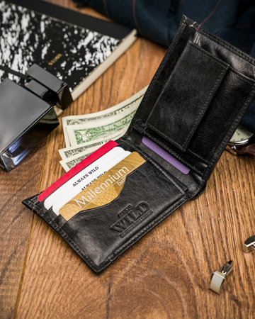 Leather wallet Always Wild N015-VTK-D