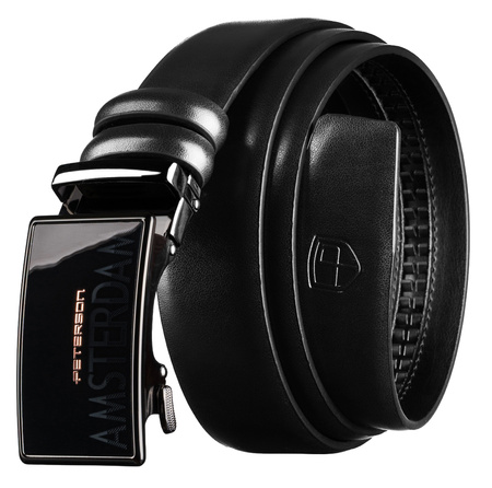 Pasek męski skórzany PTN A022-AB Black