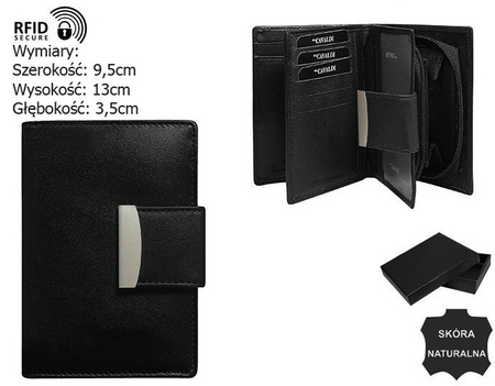 WOMEN'S leather wallet RD-04-GCL-NL Black