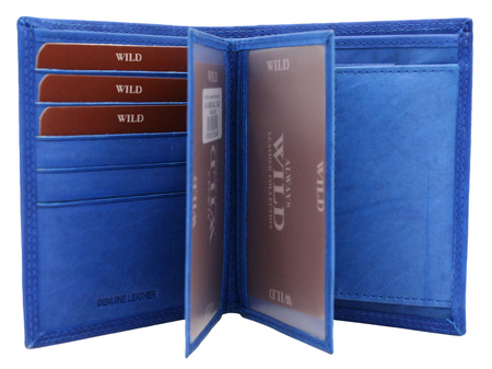 Portfel męski skórzany AW-N890-MAL R.Blue