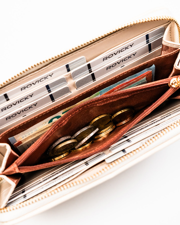 Portfel damski PU R-PKK-01 Cream