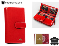Portfel skórzany PTN 2519-BO Red
