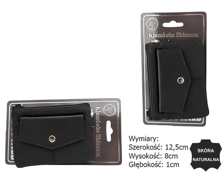 Skórzane etui na klucze KC-01-PDM Black