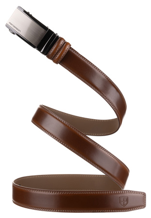 Pasek męski skórzany PTN A020-AS Brown