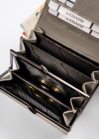 Leather & leatherette wallet RFID 4U CAVALDI PN30-BCF