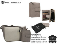 Torba skórzana+portfel PETERSON PTN CF4-DS