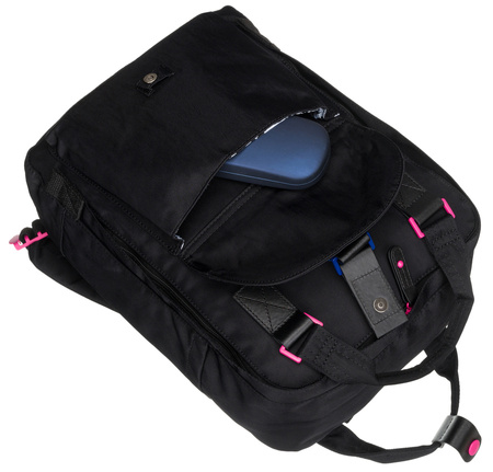 Plecak tekstylny LULUCASTAGNETTE NANO NOIR/BLACK