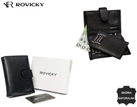 Portfel skórzany RFID ROVICKY N74L-PZ-CCR-RFID