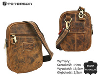 Torba skórzana PTN 1113-TMH Tan