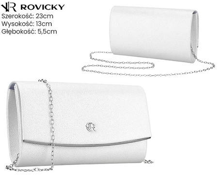 Torebka kopertówka R-XS028-1 Silver