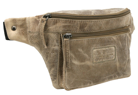 Leather bumbag PETERSON PTN BP-2-HUN
