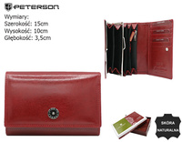 Portfel damski skórzany PTN 27079-TVT Red