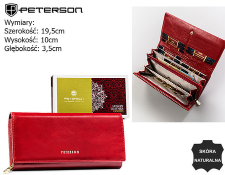 PETERSON PTN 42100-SG RFID leather wallet