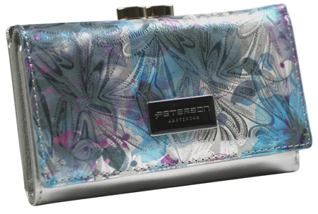 Portfel skóra + PU PTN PX23-1-NPK Blue