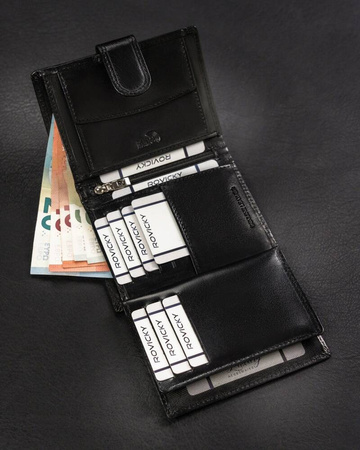 ROVICKY RFID leather wallet RV-7680272-9-BCA