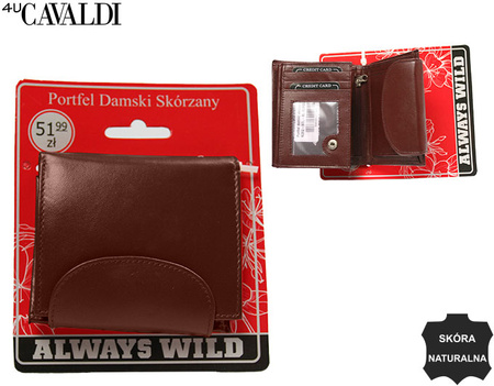 Portfel damski skórzany N202-SCL-BL Bordo