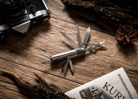 Multifunctional Pocket Knife PETERSON PTN S22-10 SILVER