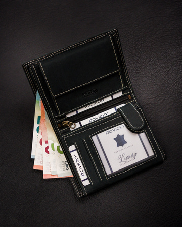 Portfel męski skórzany na blistrze N4-CHM-BL Black