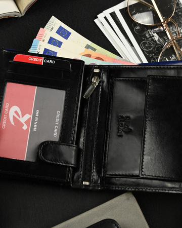 RONALDO N4-VT RFID leather wallet
